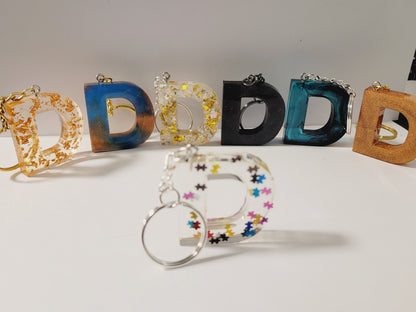 Letter D Keychain