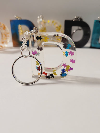 Letter D Keychain