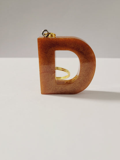 Letter D Keychain