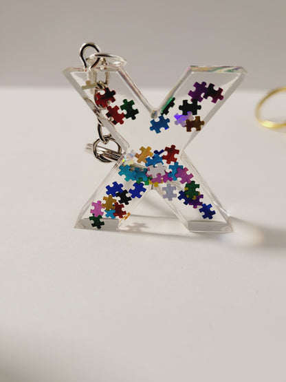 Letter X Keychain