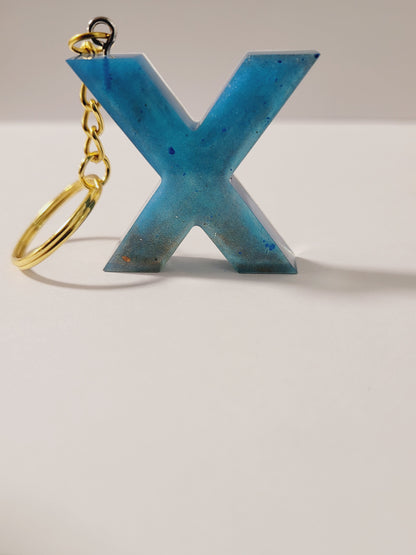 Letter X Keychain