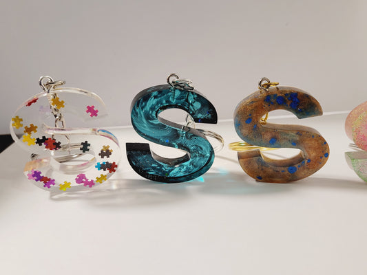 Letter S Keychain