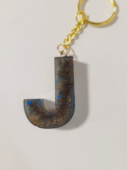 Letter J Keychain