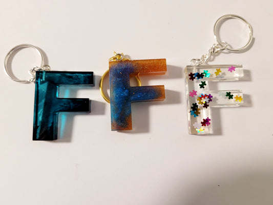 Letter F Keychain