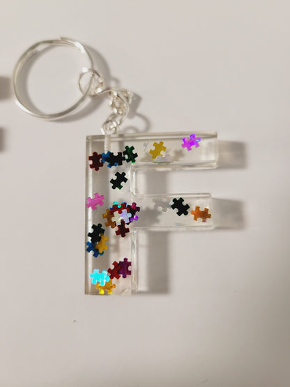 Letter F Keychain