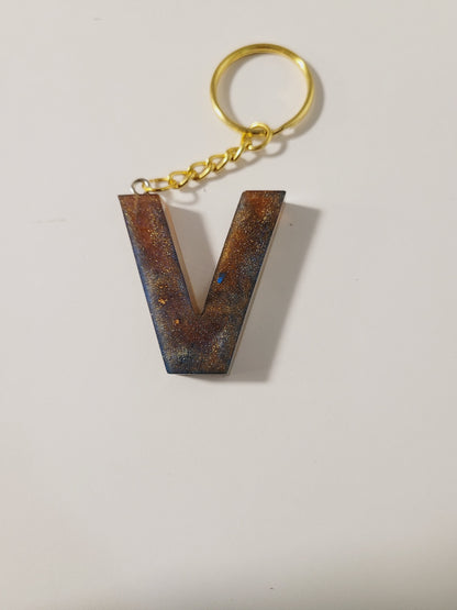 Letter V Keychains