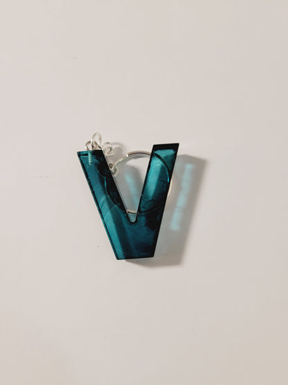 Letter V Keychains