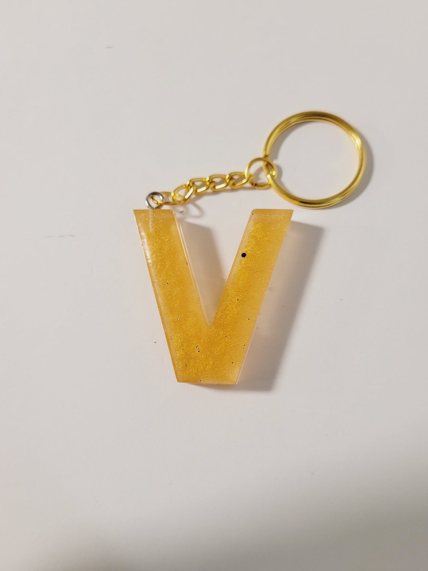 Letter V Keychains