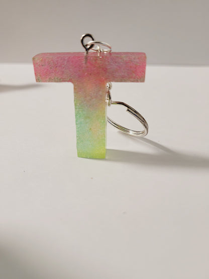 Letter T Keychain