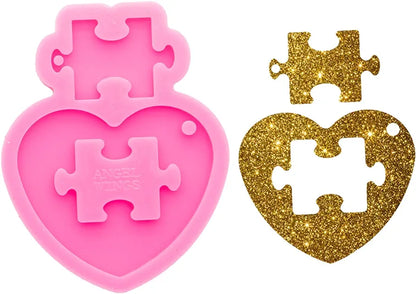 Puzzle Matching Keychain