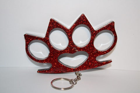 Spike Heart Knuckle Keychain