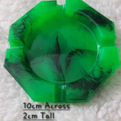 Green and Black Ashtray